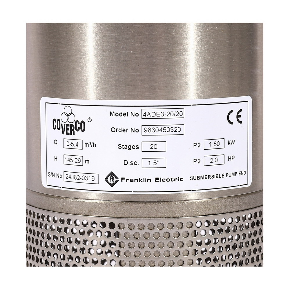 COVERCO By FRANKLIN ชุดปั๊มบาดาล 4ADE3-20-20 2HP 380V_2