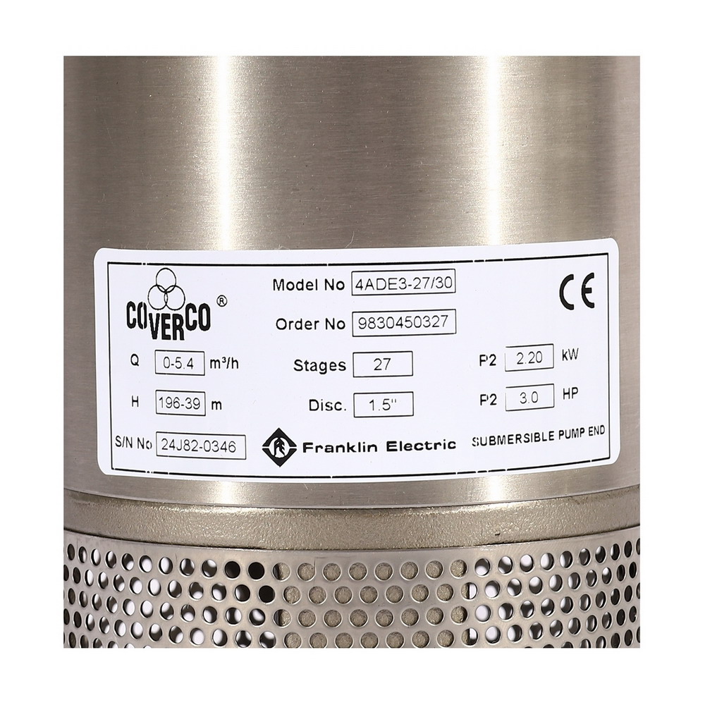 COVERCO By FRANKLIN ชุดปั๊มบาดาล 4ADE3-27-30 3HP 380V_3