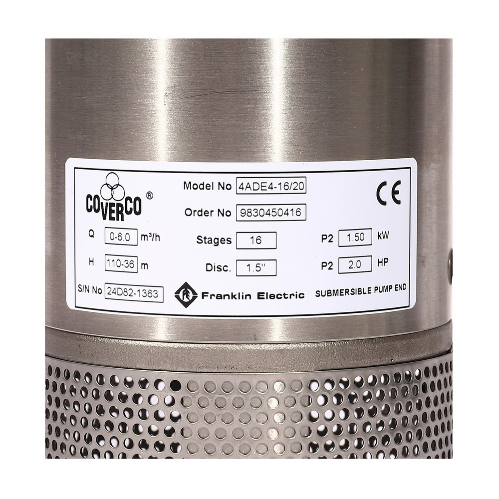 COVERCO By FRANKLIN ชุดปั๊มบาดาล 4ADE4-16-20 2HP 380V_6