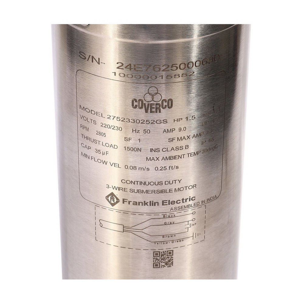 COVERCO By FRANKLIN ชุดปั๊มบาดาล 4ADE6 10ใบ 1-5HP 220V_3