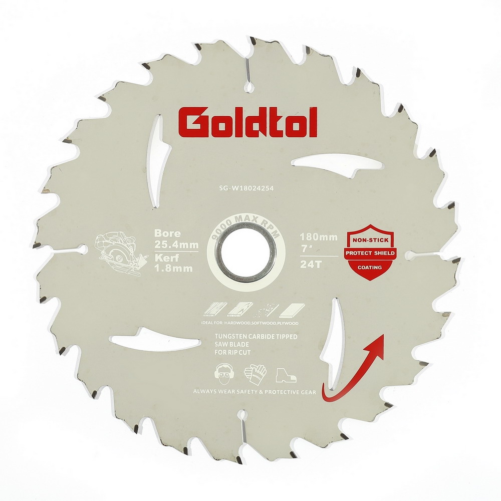 GOLDTOL ใบเลื่อยวงเดือนตัดไม้ 7 นิ้ว 24 ฟัน_5