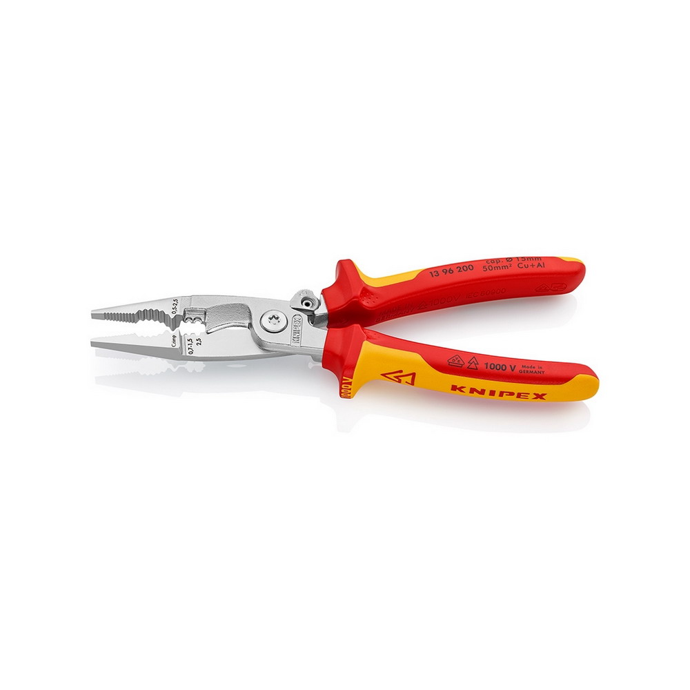 KNIPEX 13 96 200 คีมปากรวมติดตั้งระบบไฟฟ้า (มีตัวล็อค)200 มม_1