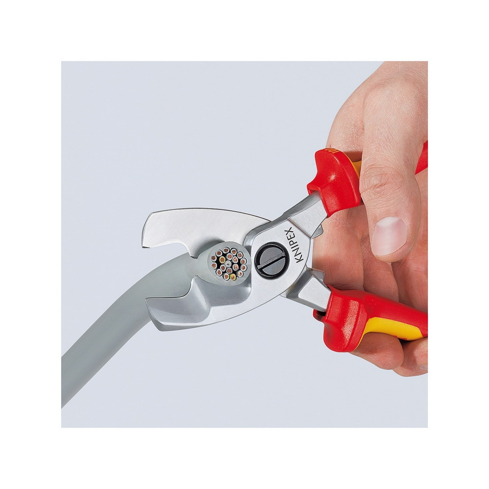 KNIPEX 95 16 200 กรรไกรตัดสายไฟแบบคมตัดคู่ ขนาด 200 มิล_4