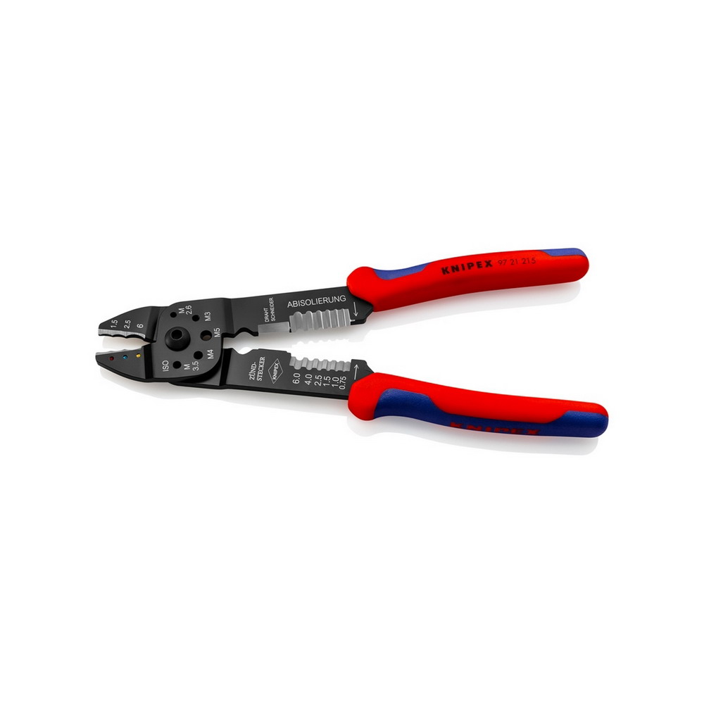 KNIPEX 97 21 215 คีมย้ำหางปลาหุ้มฉนวน ขนาด 215 มิล_1