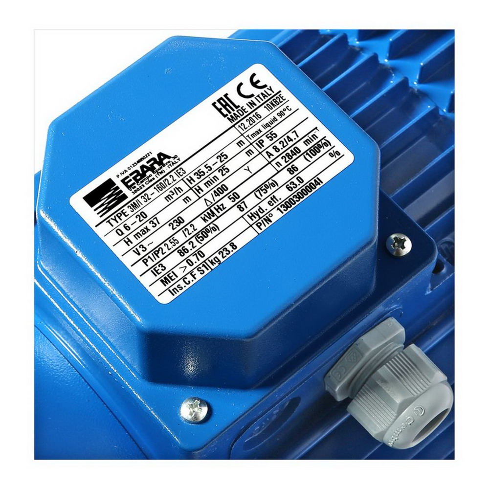 EBARA 3M 32-160-2-2 ปั๊มน้ำหอยโข่งแสตนเลส 3HP 380V_4