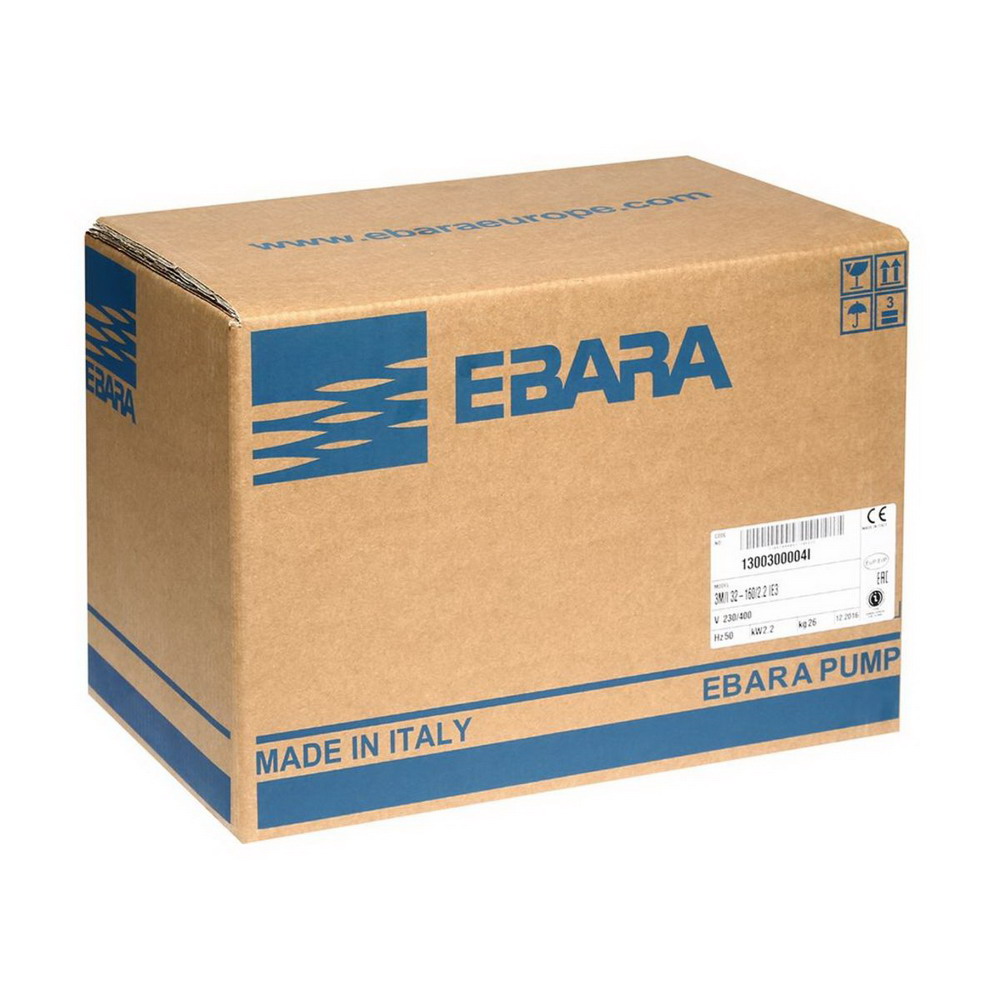 EBARA 3M 32-160-2-2 ปั๊มน้ำหอยโข่งแสตนเลส 3HP 380V_6