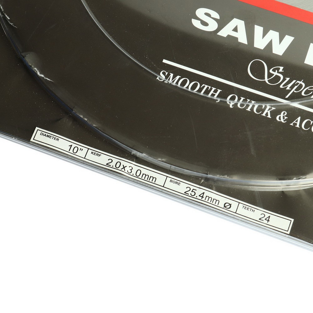 KTW-SAW ใบเลื่อยวงเดือนฟันคาร์ไบด์ 10 นิ้ว 24T สำหรับตัดไม้ ชนิดหนา SUPER CUT_2
