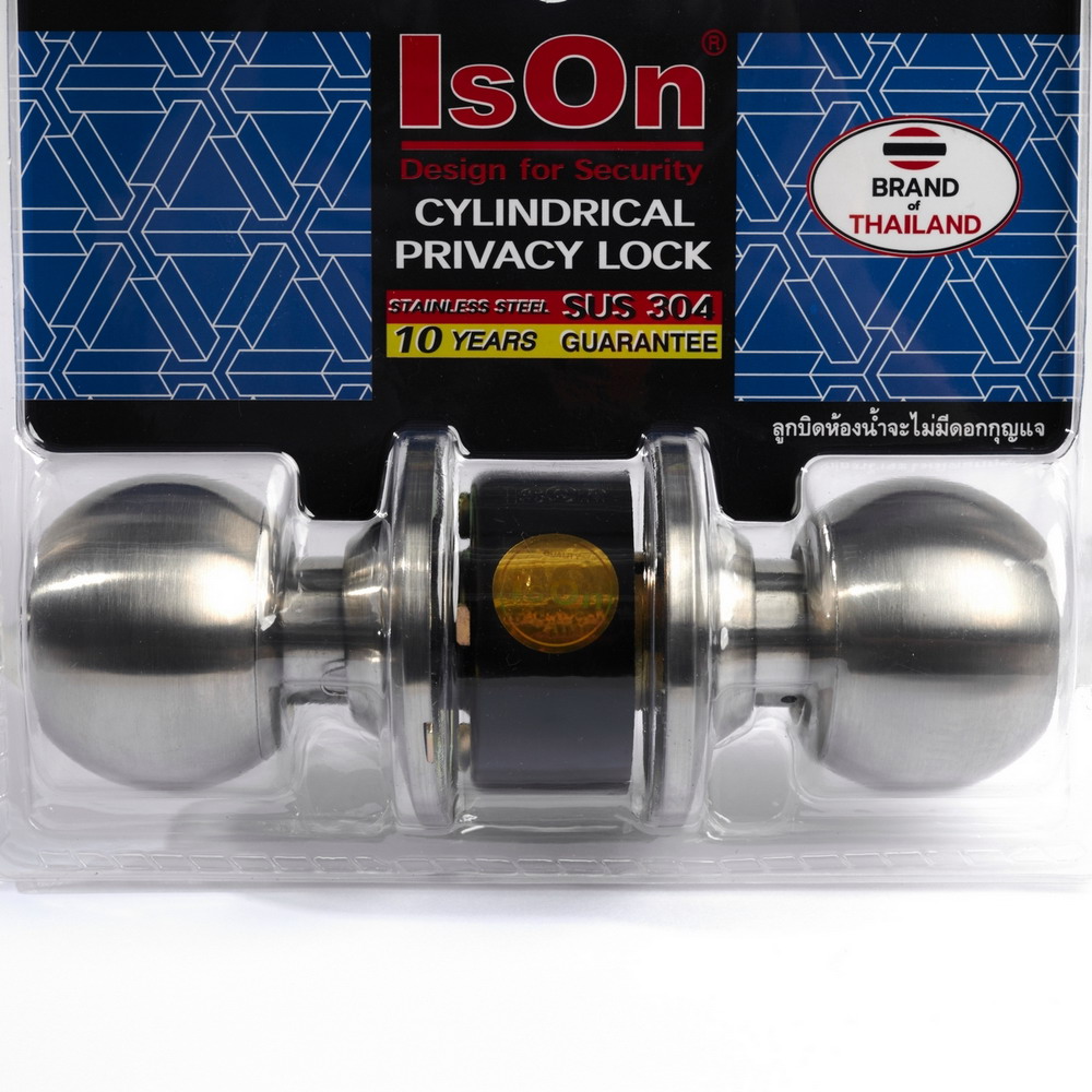 ISON 8012-SS-BK ลูกบิดประตูห้องน้ำ หัวกลม_2