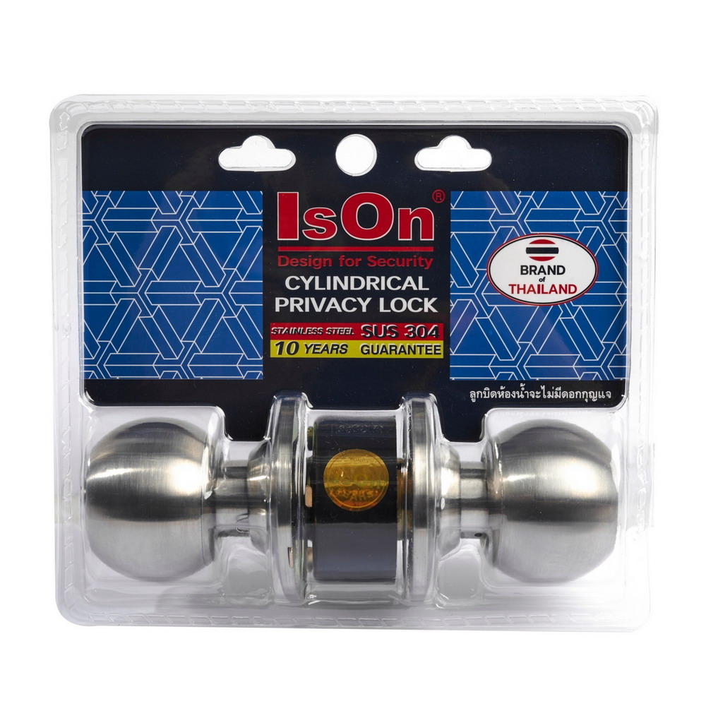ISON 8012-SS-BK ลูกบิดประตูห้องน้ำ หัวกลม_3