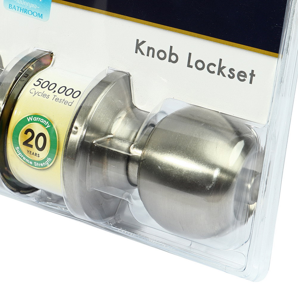 JARTON 101045 ลูกบิดประตูหัวกลม ห้องน้ำ สีสเตนเลส_1