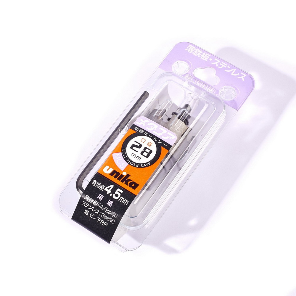 UNIKA MCS-28 โฮลซอร์คาร์ไบด์ TCT 28 มม เจาะเหล็ก สแตนเลส_4