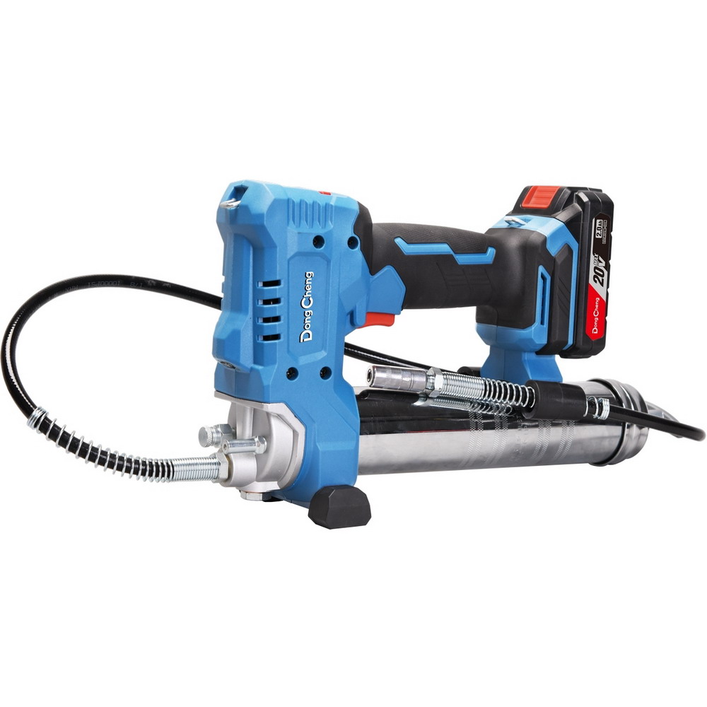 DONG CHENG DCGG500 (TYPE DM) เครื่องอัดจารบีไร้สาย 20V แรงดัน 10000PSI 500CC พร้อมแบตและแท่นชาร์จ_1