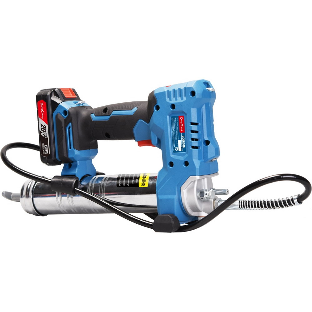 DONG CHENG DCGG500 (TYPE DM) เครื่องอัดจารบีไร้สาย 20V แรงดัน 10000PSI 500CC พร้อมแบตและแท่นชาร์จ_3