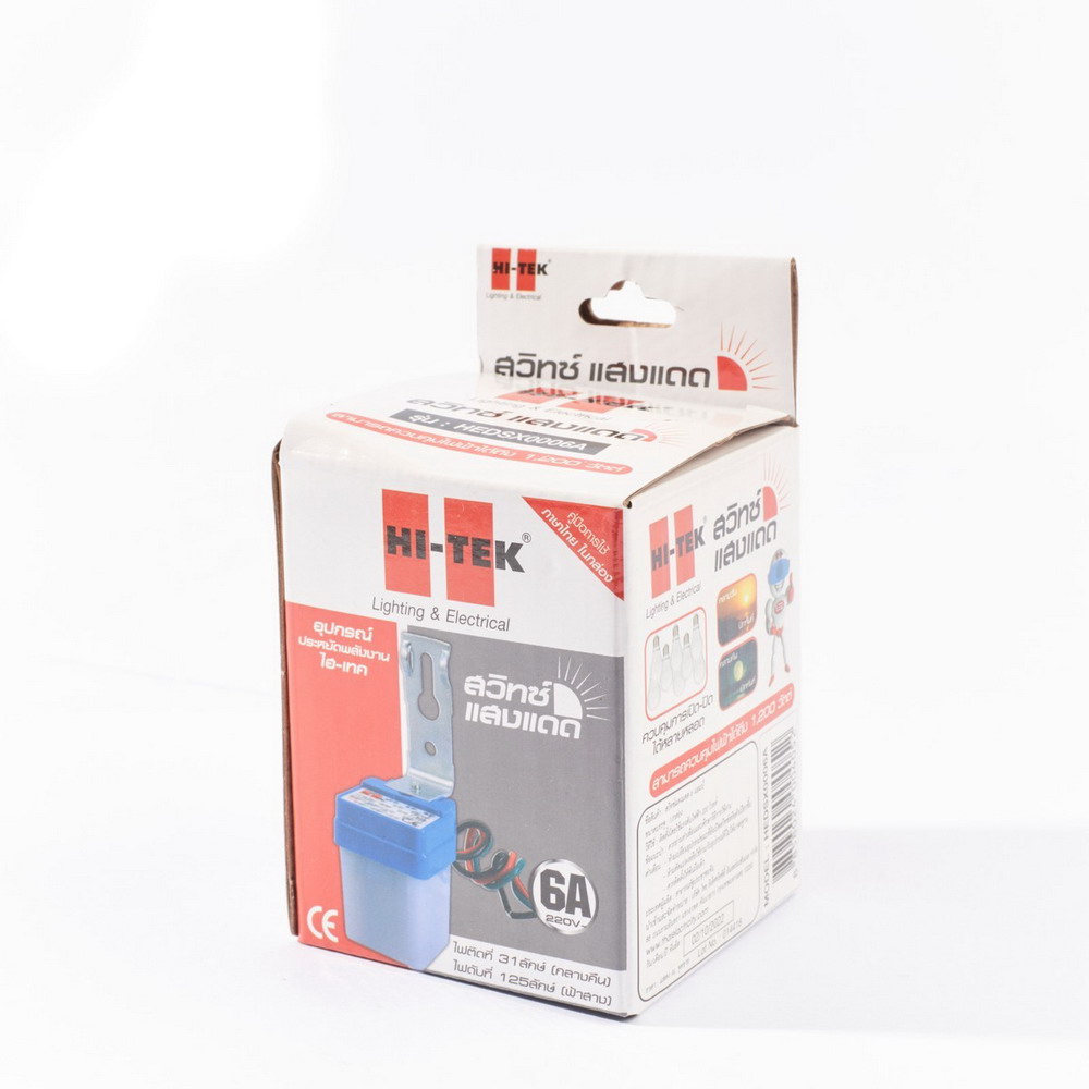 HI-TEK HEDSX0006A สวิทซ์แสงแดด เดย์ไลท์เซ็นเซอร์ 6A กำลัง 220V_3