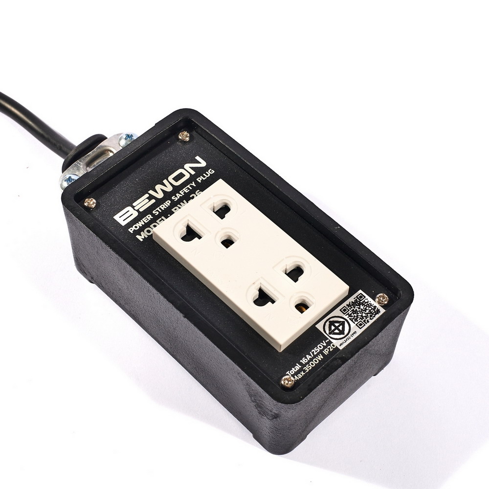 BEWON BW-22VCT บล็อกยางพร้อมสายไฟ 2-4 10M_1