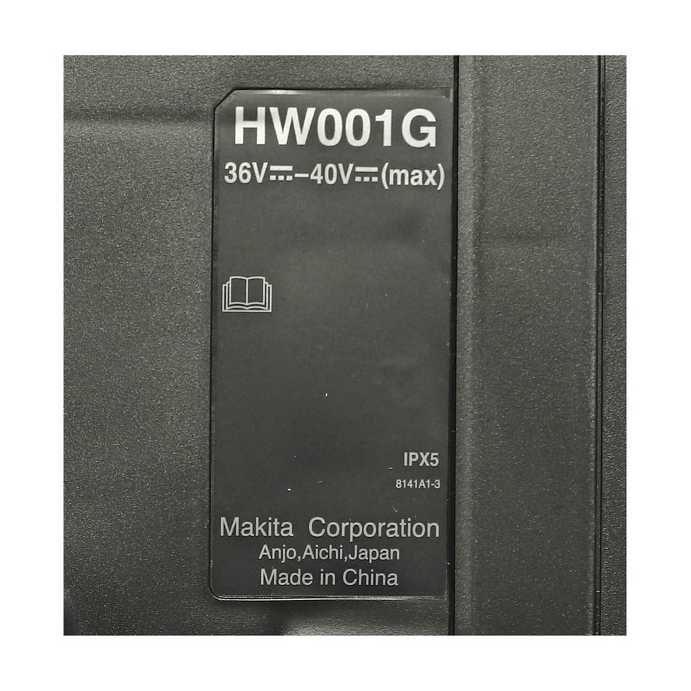 MAKITA HW001GZ เครื่องฉีดน้ำไร้สาย 40V แรงดันสูงสุด 11-5 MPA ไม่รวมแบตเตอรี่-แท่นชาร์จ_6