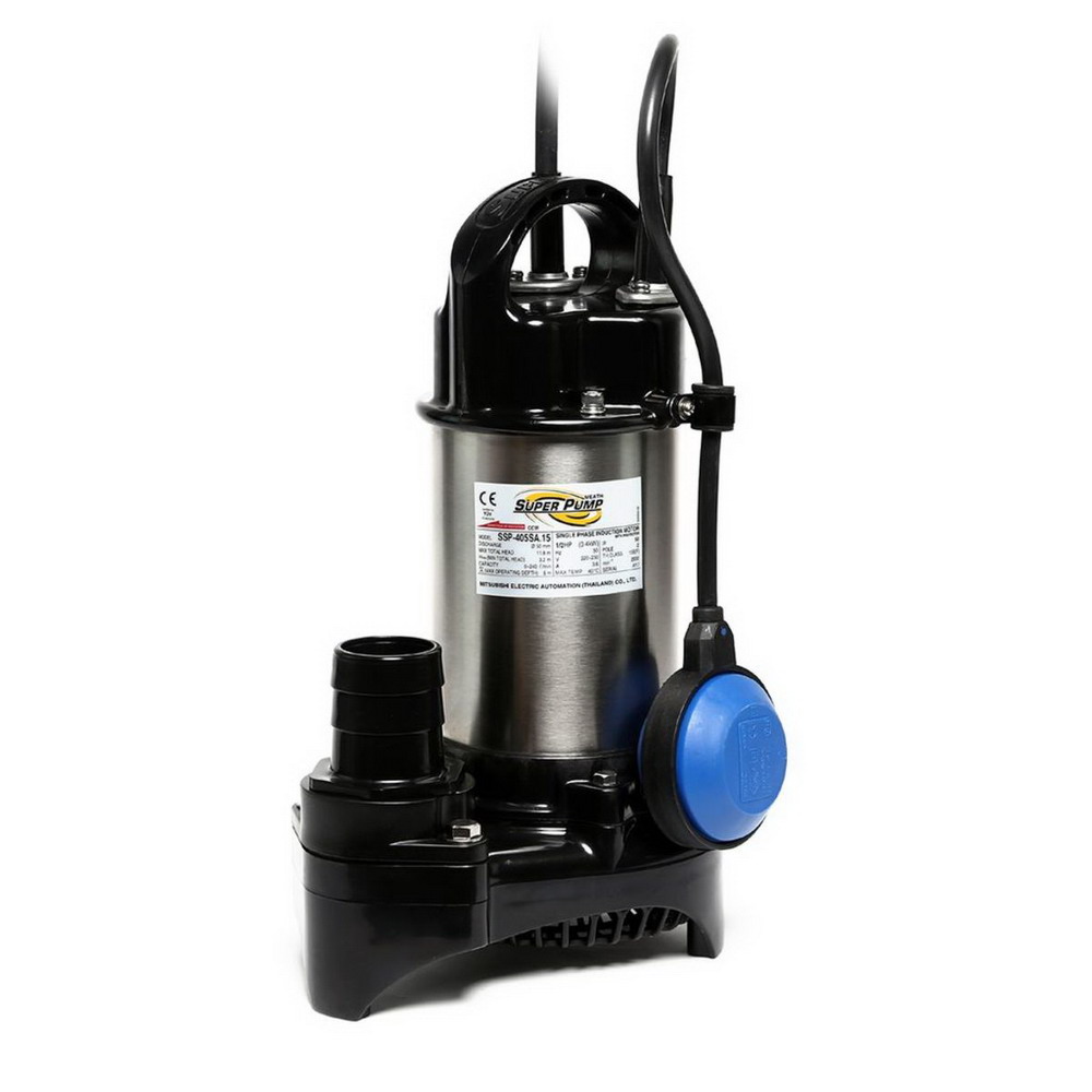 MITSUBISHI SSP-405SA ปั๊มแช่แสตนเลส มีลูกลอย 1-2HP 220V_6