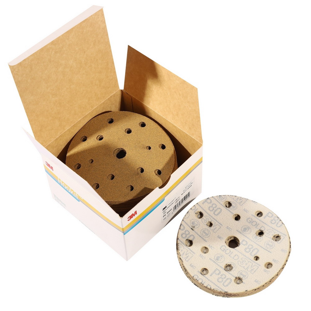 3M UU011412465 กระดาษทรายกลม รุ่น HOOKIT 255P 6 นิ้ว 180
