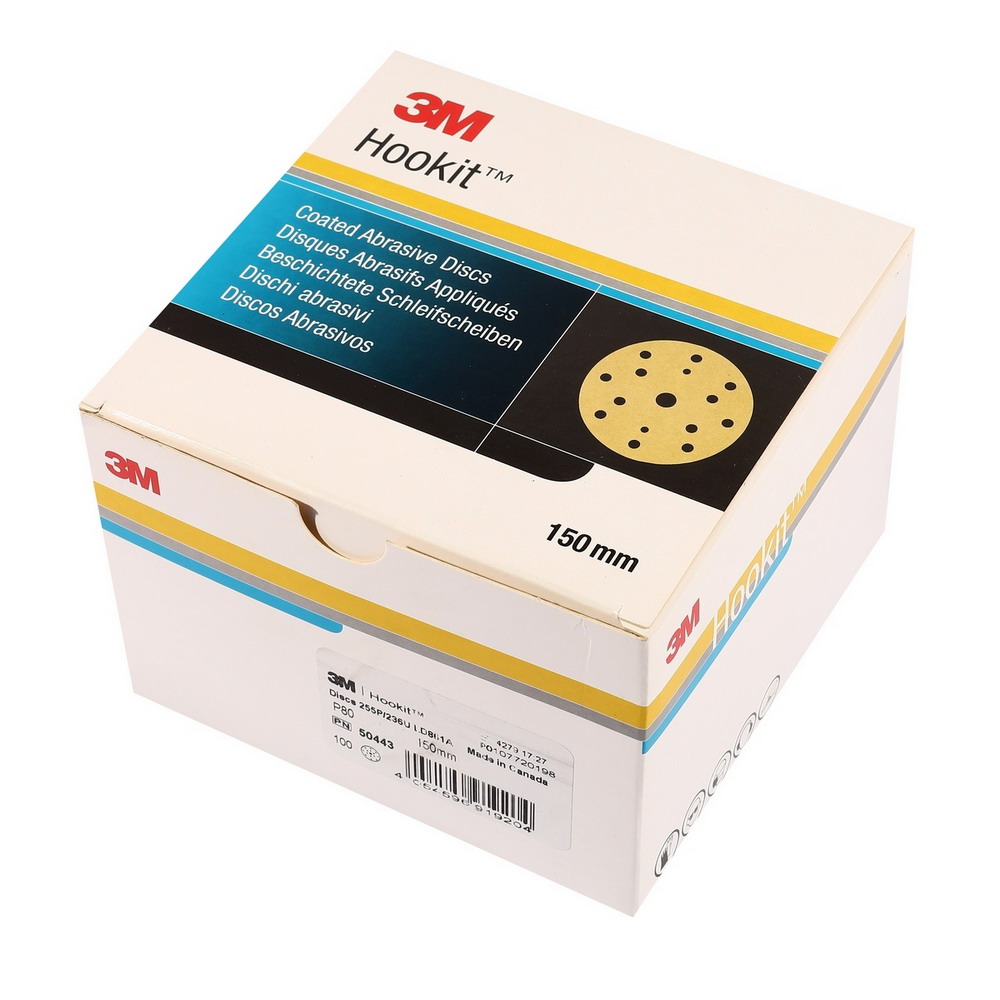 3M UU011412465 กระดาษทรายกลม รุ่น HOOKIT 255P 6 นิ้ว 480