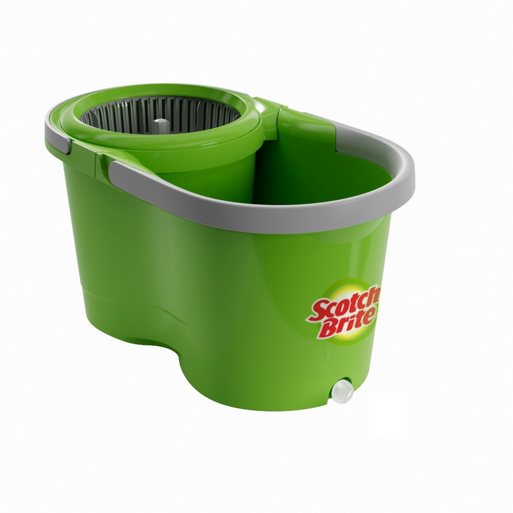 3M UU013655210 ชุดถังปั่น SUPER CLEAN DUAL WASH NT7 พร้อมไม้ถูพื้นไมโครไฟเบอร์ ปั่นซัก และปั่นแห้ง_3