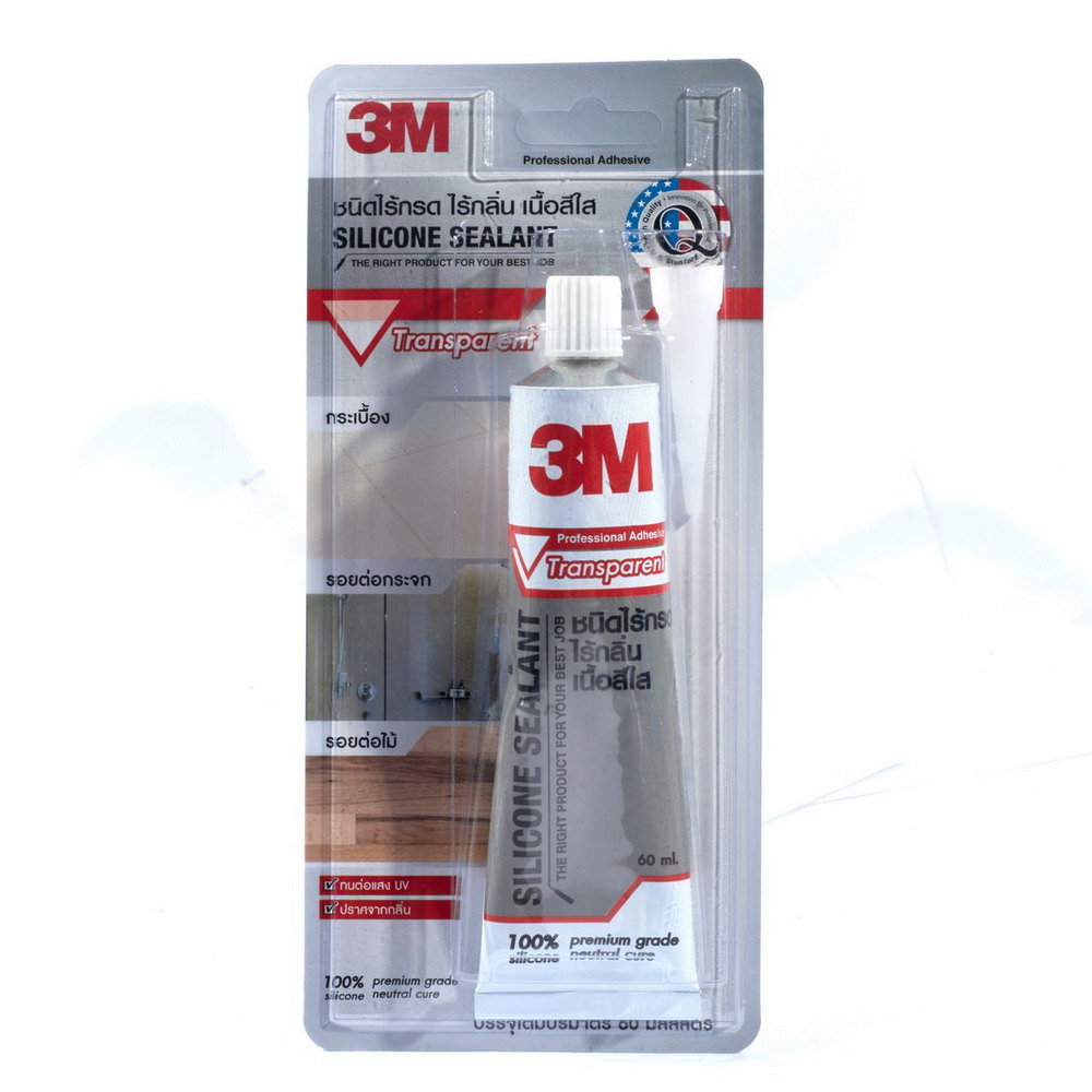 3M XN002032300 กาวซิลิโคน สีใส ไร้กรด ไร้กลิ่น 60 มล_3