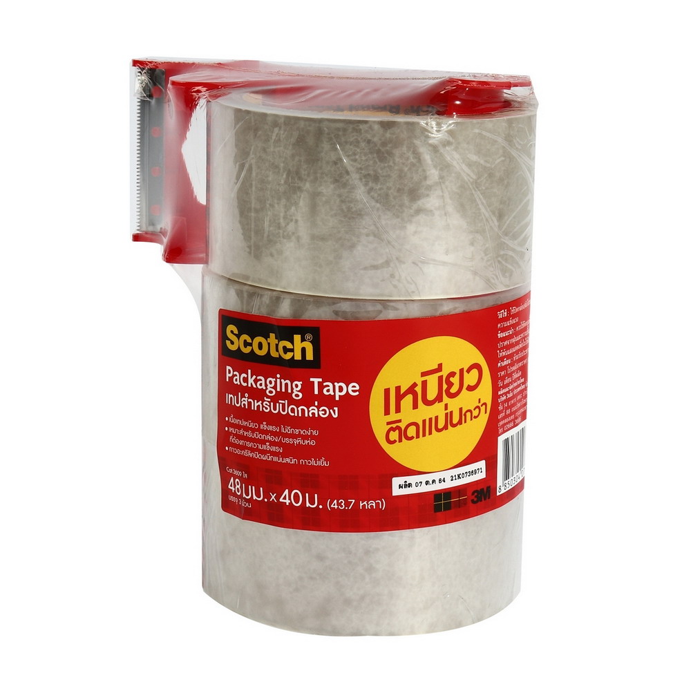 3M XP002044566 เทปปิดกล่อง OPP สีใส 48 มม X 40เมตร รุ่น 3609 _3