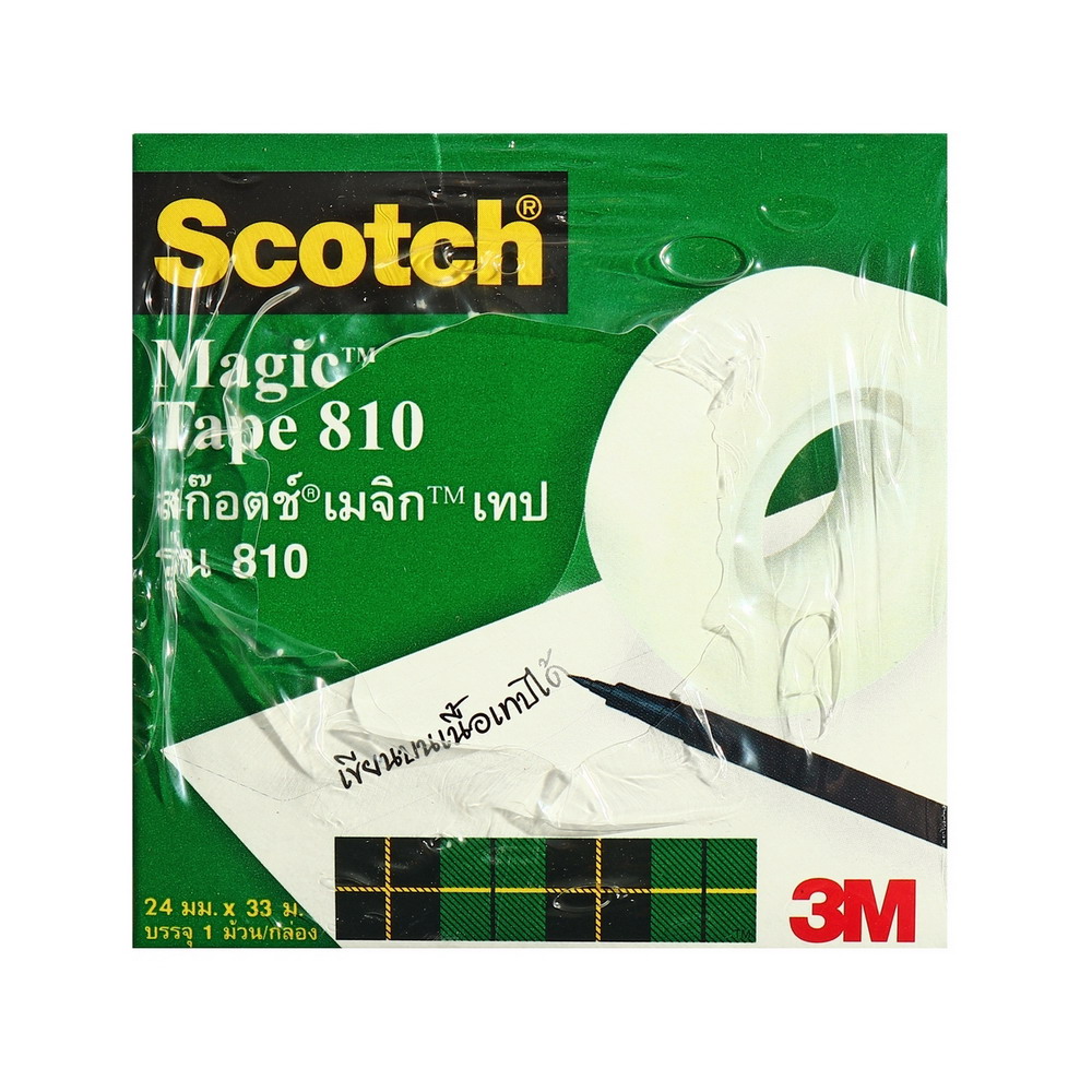 3M XT002027008 เทปขุ่น เมจิกเทป รุ่น 810 ขนาด 24 มม X 36 หลา แกน 1 นิ้ว_3