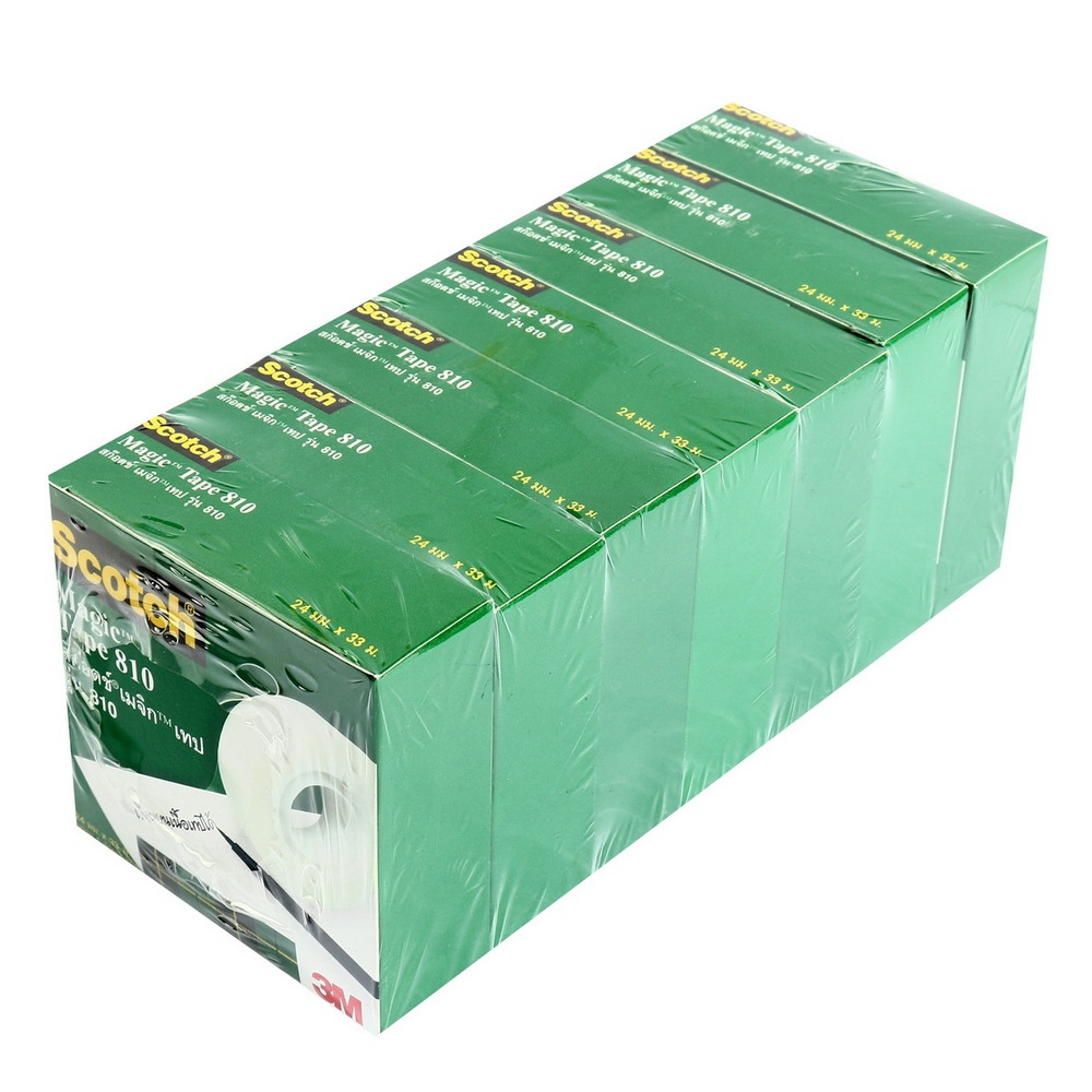 3M XT002027008 เทปขุ่น เมจิกเทป รุ่น 810 ขนาด 24 มม X 36 หลา แกน 1 นิ้ว_5