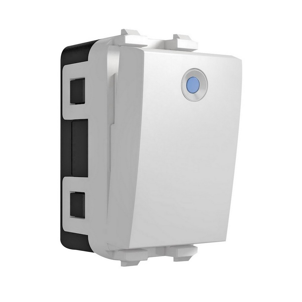 BLAUPUNKT BP-1G-1W สวิทช์ทางเดียว 1 ช่อง สีขาว PHOENIX SERIES 16A 250V มาตรฐานเยอรมัน (10ชิ้น)_4