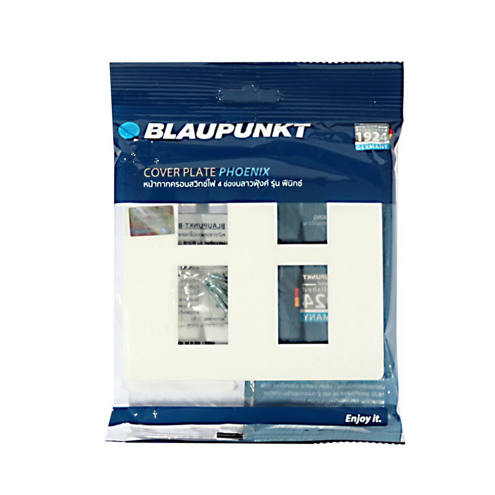 BLAUPUNKT BP-4GC ฝาครอบ หน้ากาก 4 ช่อง สีขาว_1