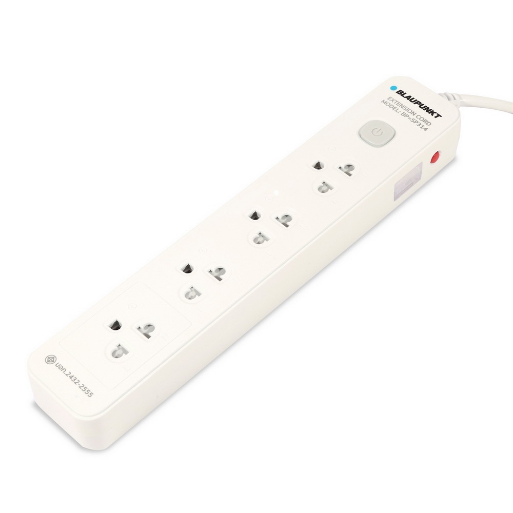 BLAUPUNKT BP-SP514 รางปลั๊กไฟ 1 สวิตซ์ 4 ช่อง 5 เมตร 2300W_4