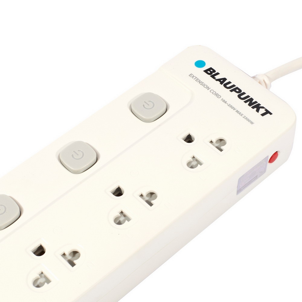 BLAUPUNKT BP-SP555 รางปลั๊กไฟ 5 สวิตซ์ 5 ช่อง 5 เมตร 2300W _1