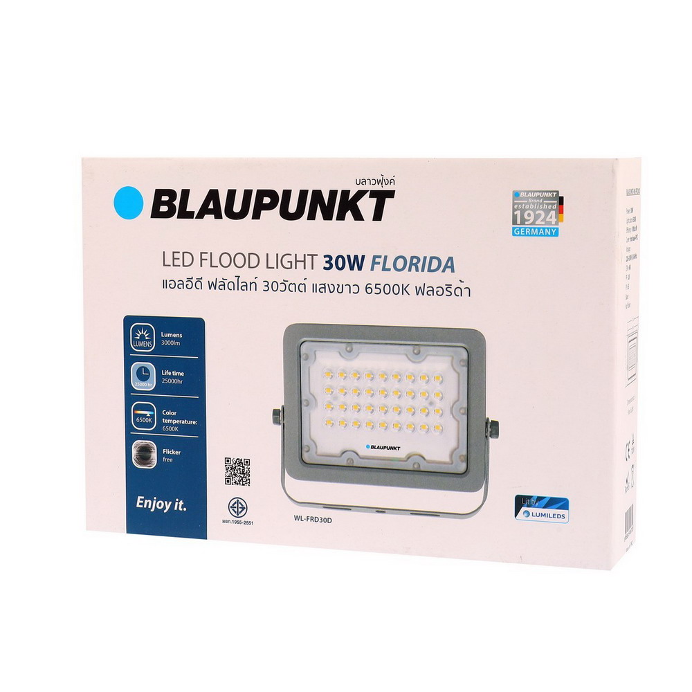 BLAUPUNKT FLORIDA SERIES โคมไฟฟลัดไลท์ 30W เดย์ไลท์ ความสว่าง 3000 ลูเมน_2