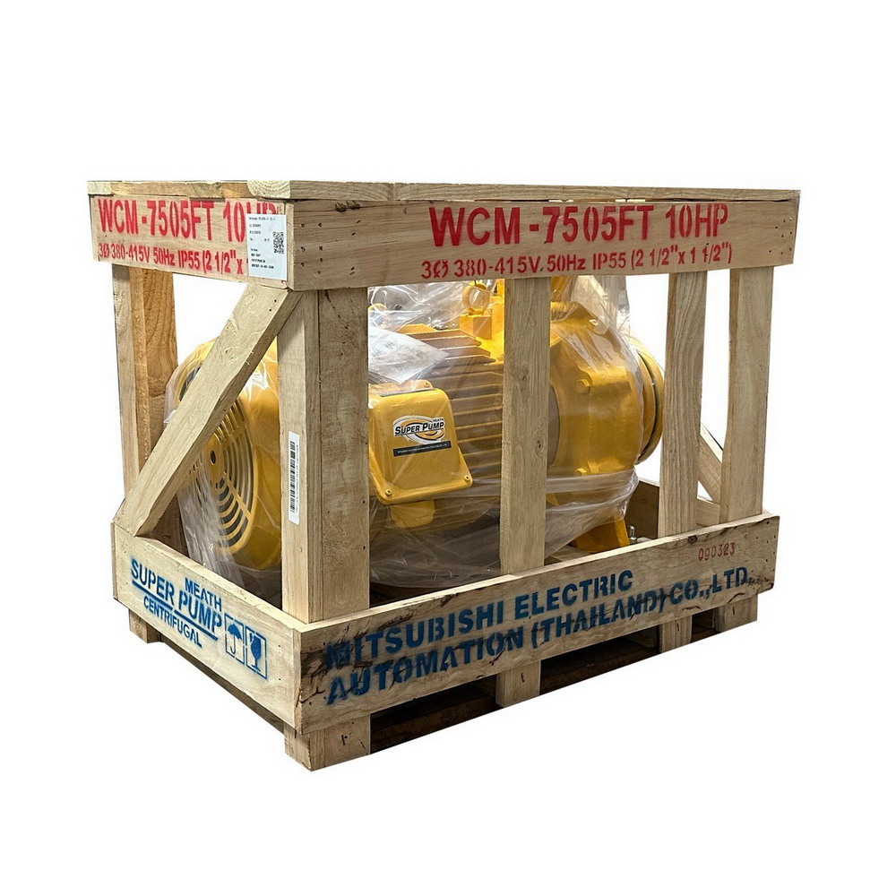 MITSUBISHI WCM-7505F-T ปั๊มน้ำหน้าแปลน 10HP 380V_4