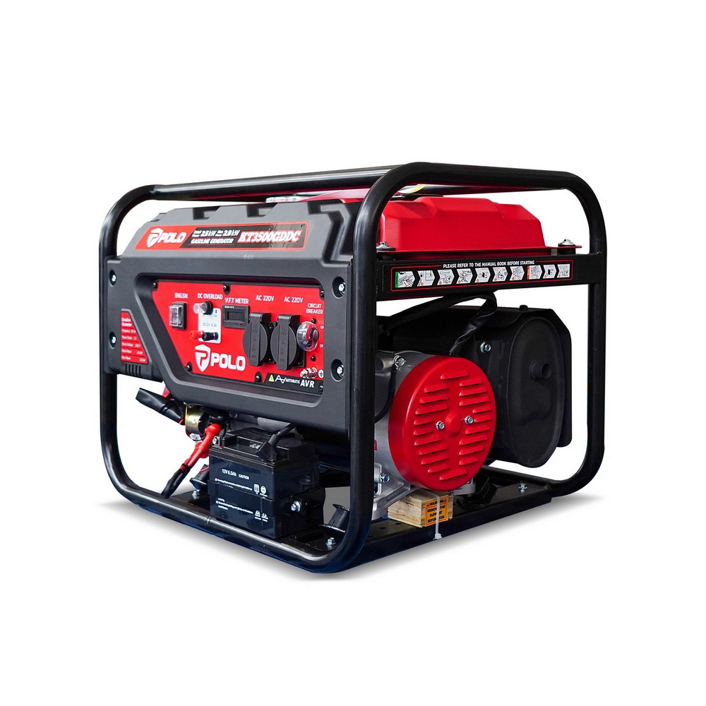POLO KT3500GDDC เครื่องปั่นไฟ เบนซิน 2-8 KW กระบอกสูบ 212CC สตาร์ทไฟฟ้า_4