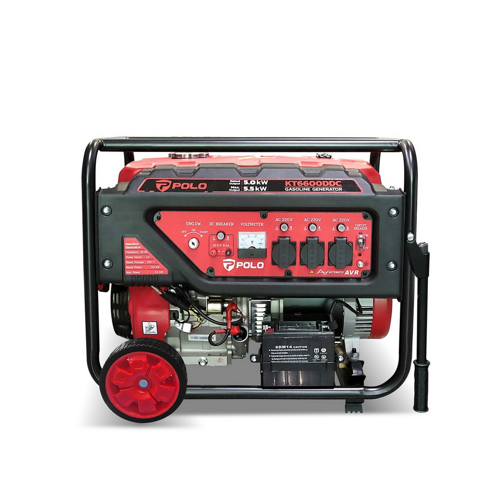 POLO KT6600DDC เครื่องปั่นไฟ เบนซิน 5KW สตาร์ทไฟฟ้า_02