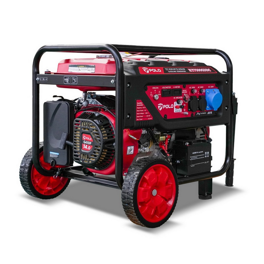 POLO KT7500GDDC เครื่องปั่นไฟ เบนซิน 6-5KW กระบอกสูบ 420CC สตาร์ทไฟฟ้า_2