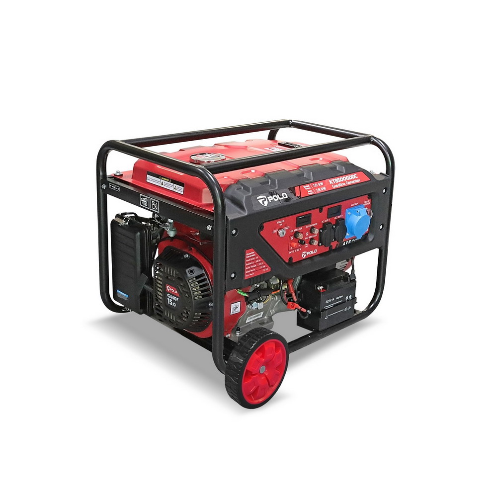 POLO KT8500GDDC เครื่องปั่นไฟ เบนซิน 7-8KW กระบอกสูบ 490CC สูบเดี่ยว 4 จังหวะ สตาร์ท 2 ระบบ_1