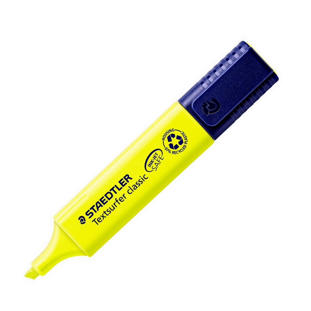 STAEDTLER 364-1 ปากกาเน้นข้อความ สีเหลือง หัวตัด_5