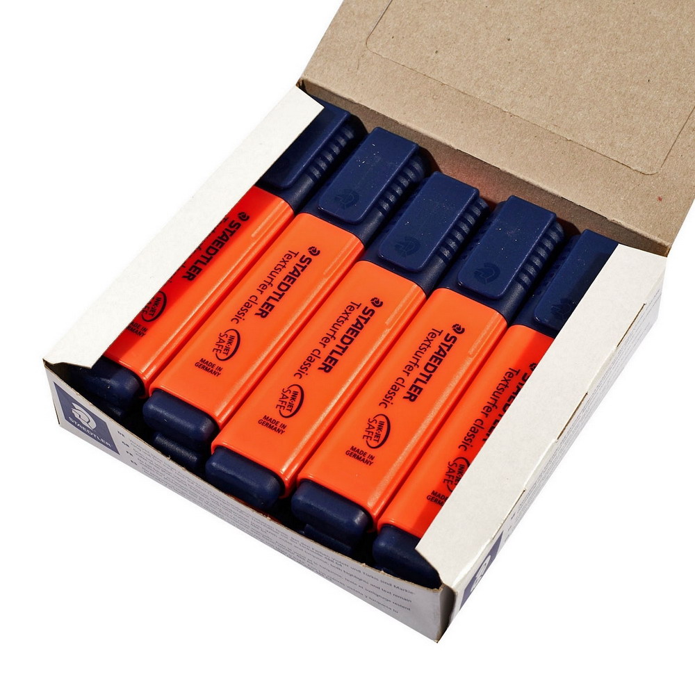 STAEDTLER 364-2 ปากกาเน้นข้อความ-ปากกาไฮไลท์ Textsurfer classic สีแดง หัวตัด_3