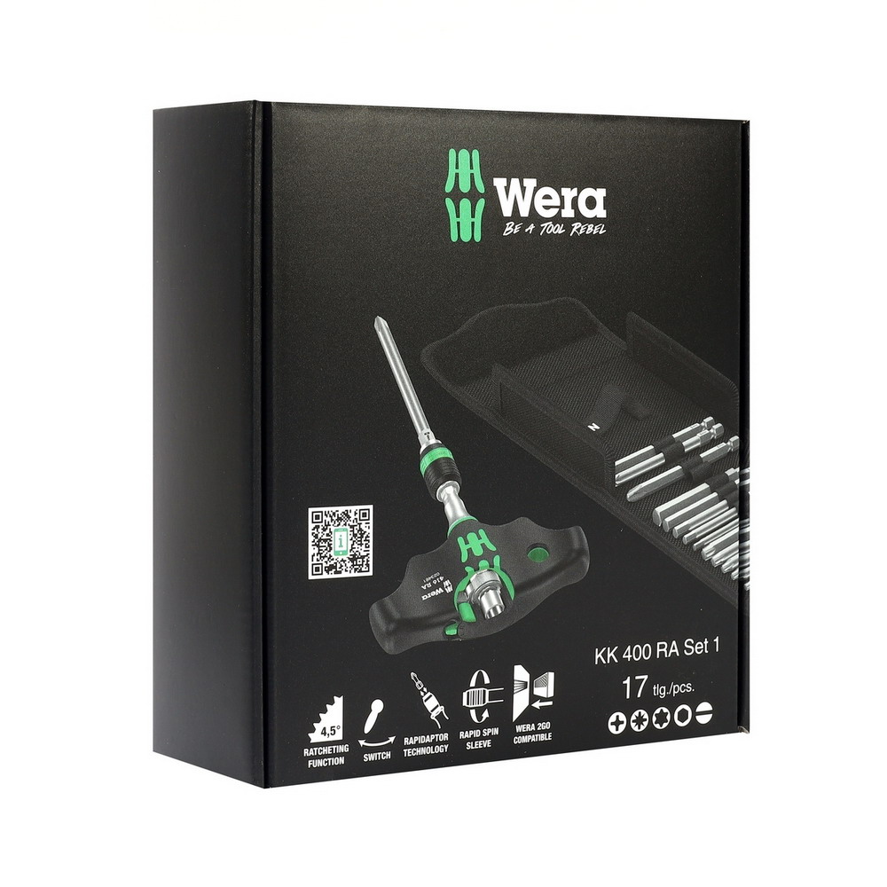 WERA 05023471001 ชุดไขควง Kraftform Kompakt 400 RA Set 1 ชุด 17 ชิ้น_12