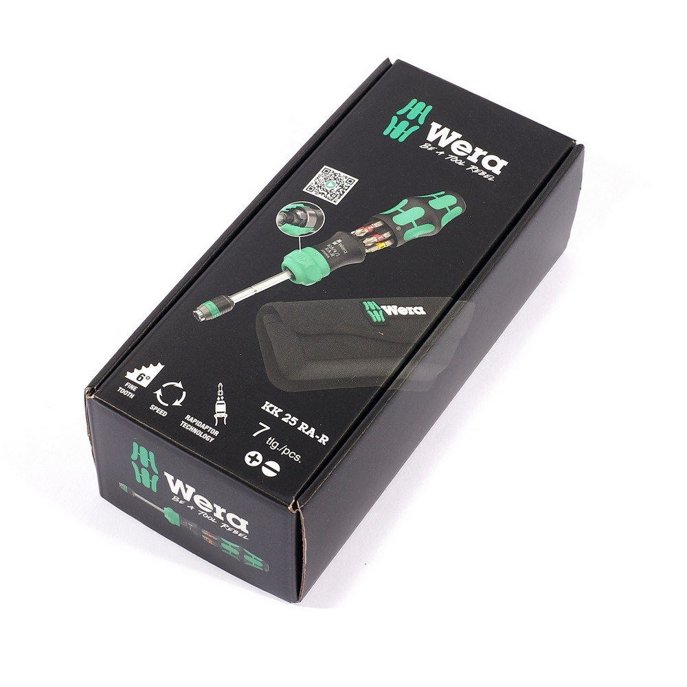 WERA 05051515001 ไขควง Kraftform Kompakt 25 RA-R แบบหมุนกลับได้ พร้อมกระเป๋า ชุด6 ชิ้น_8