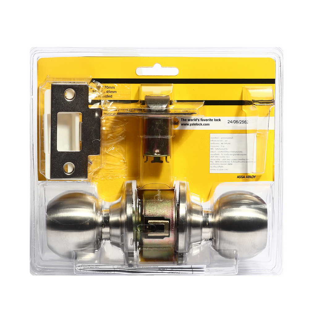 YALE EKN-VCA5142US32D ลูกบิดประตูห้องน้ำ หัวกลม สีสแตนเลส_1