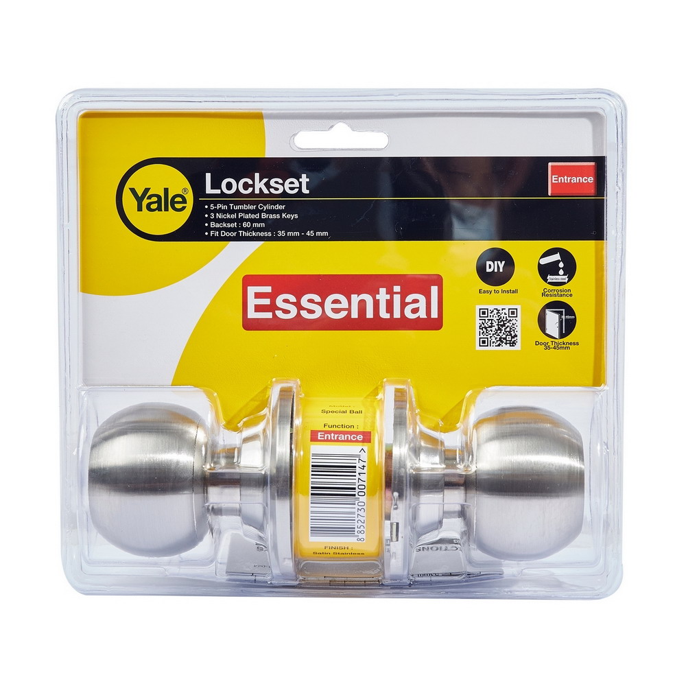 YALE EKN-VCA5147US32D ลูกบิดประตูห้องทั่วไป หัวกลม สีสแตนเลส_3