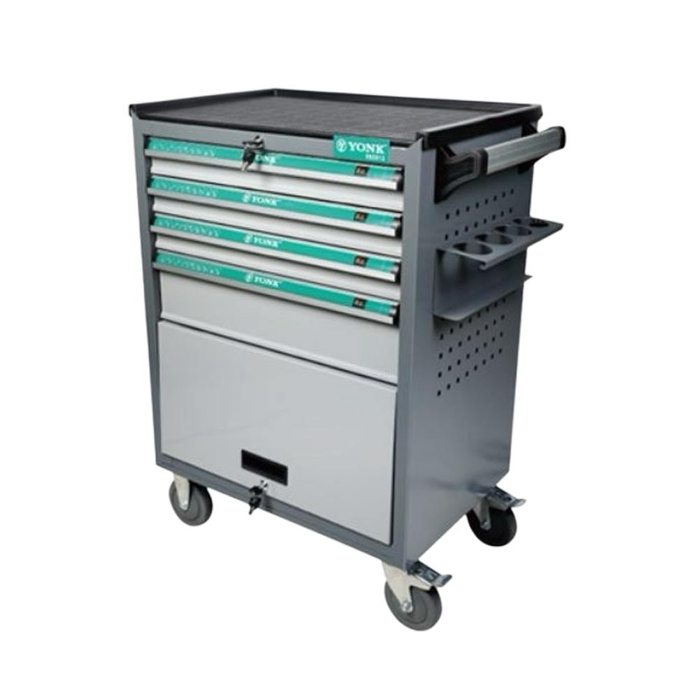 YONK 092012 ตู้เปล่าใส่เครื่องมือช่าง 5 ลิ้นชัก มีล้อพร้อมเบรค 2 ทิศทาง