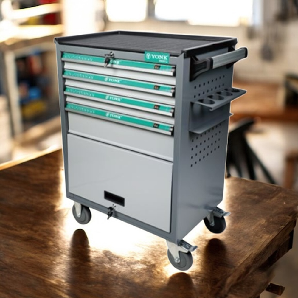 YONK 092012 ตู้เปล่าใส่เครื่องมือช่าง 5 ลิ้นชัก มีล้อพร้อมเบรค 2 ทิศทาง_01
