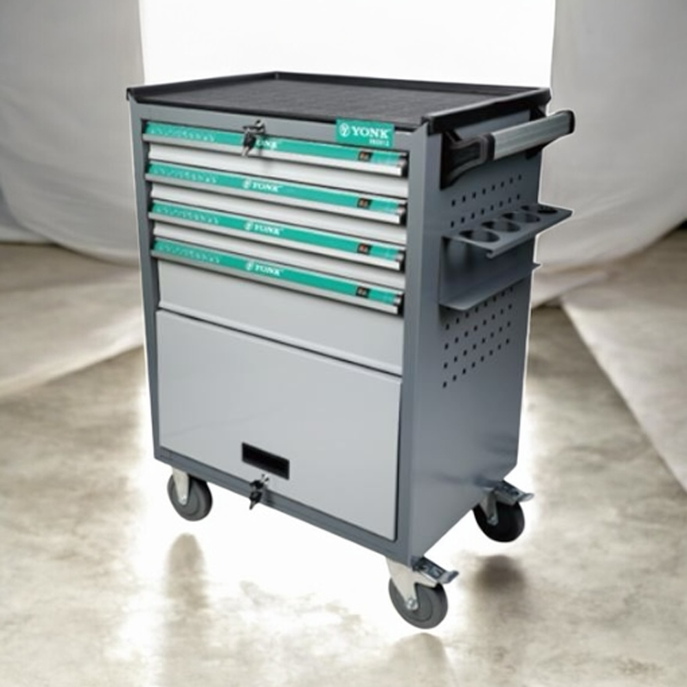 YONK 092012 ตู้เปล่าใส่เครื่องมือช่าง 5 ลิ้นชัก มีล้อพร้อมเบรค 2 ทิศทาง_02