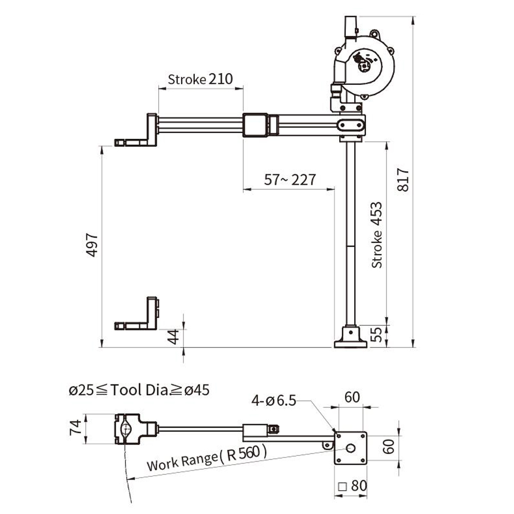 KILEWS KP-AUX-TI-300N แขนขับ แรงบิดสูงสุด 150 Kgf-cm_01