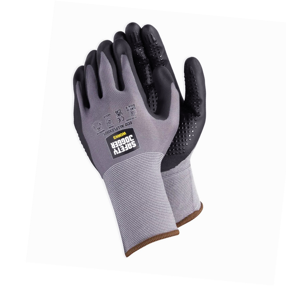 JOGGER ECO ALLFLEXDOT ถุงมือเซฟตี้ เบอร์ EU 10 ระดับ (1โหล)