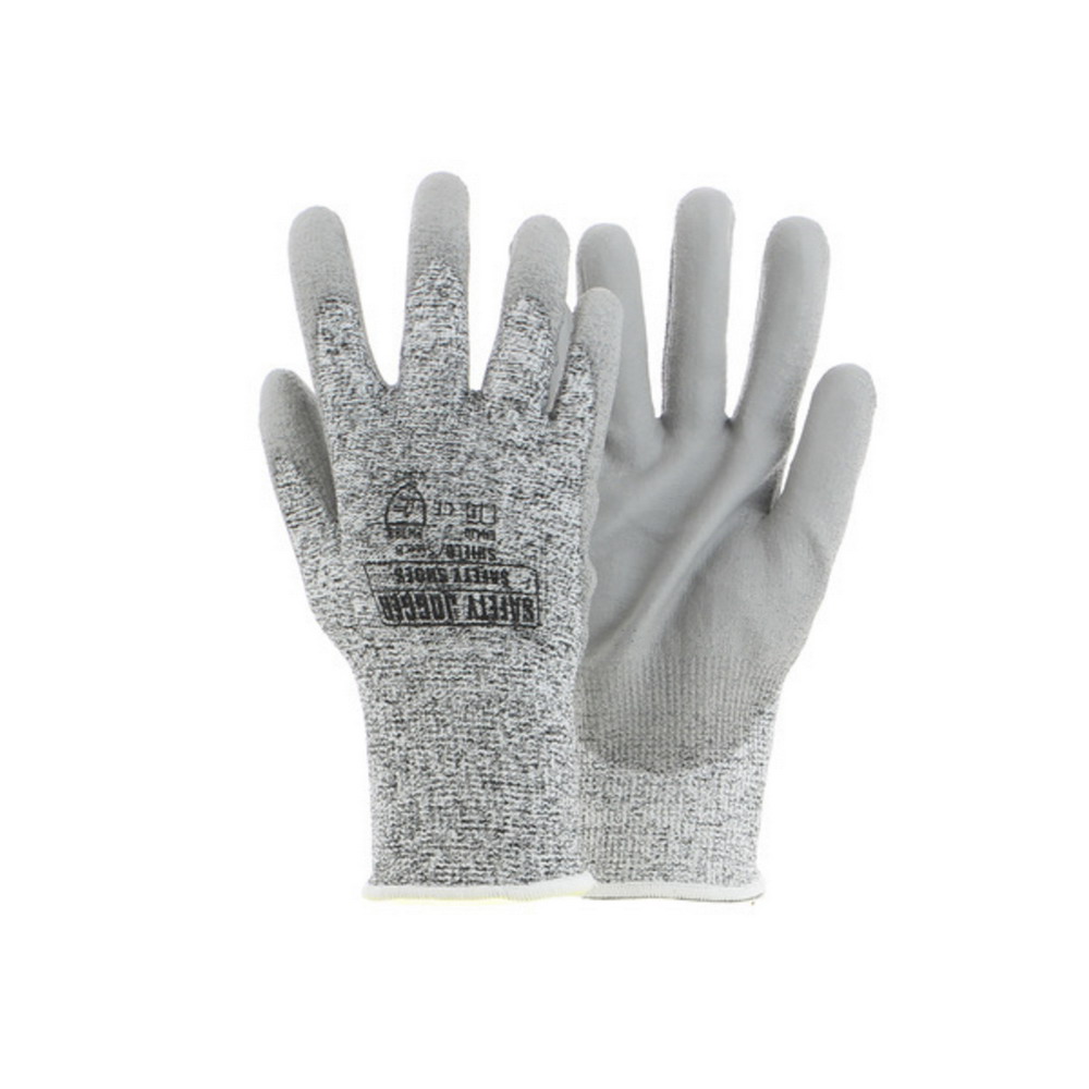 JOGGER SHIELD ถุงมือเซฟตี้ กันบาด กันร้อน 9 ซม (L) สีเทา_4